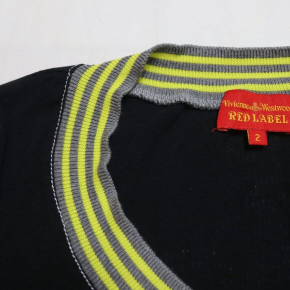 vivienne westwood red label cardigan with orb logo print - Picture 8 of 8